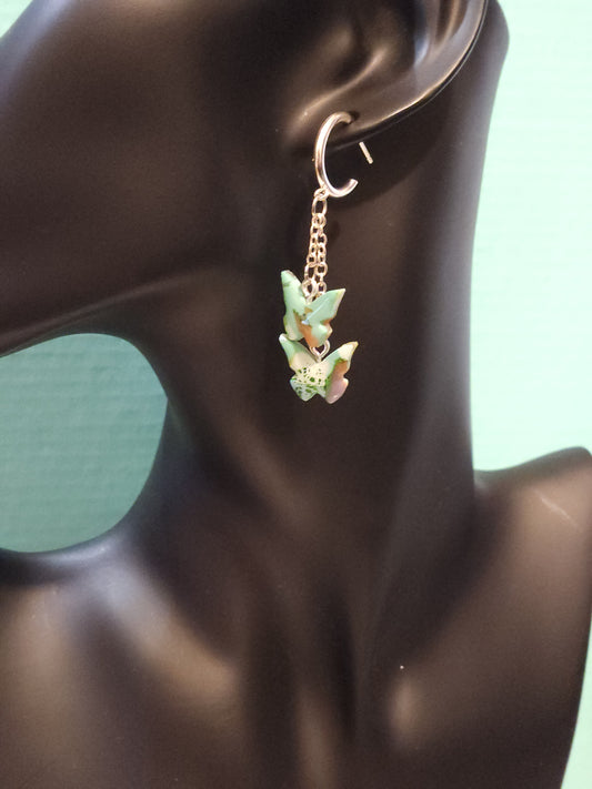 Spring Haze Butterfly Hoops
