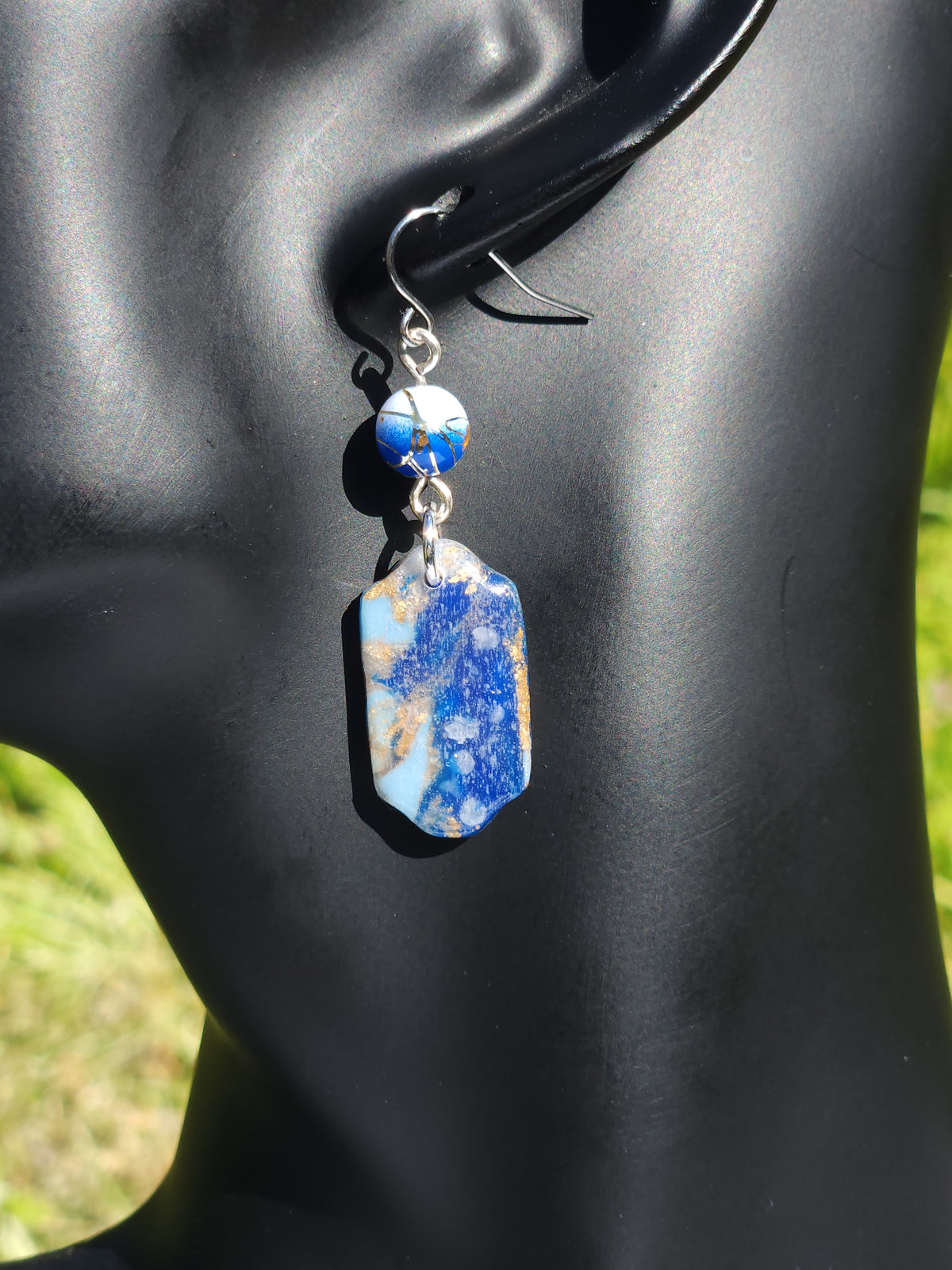 Lapis Vein Arabesque Drops