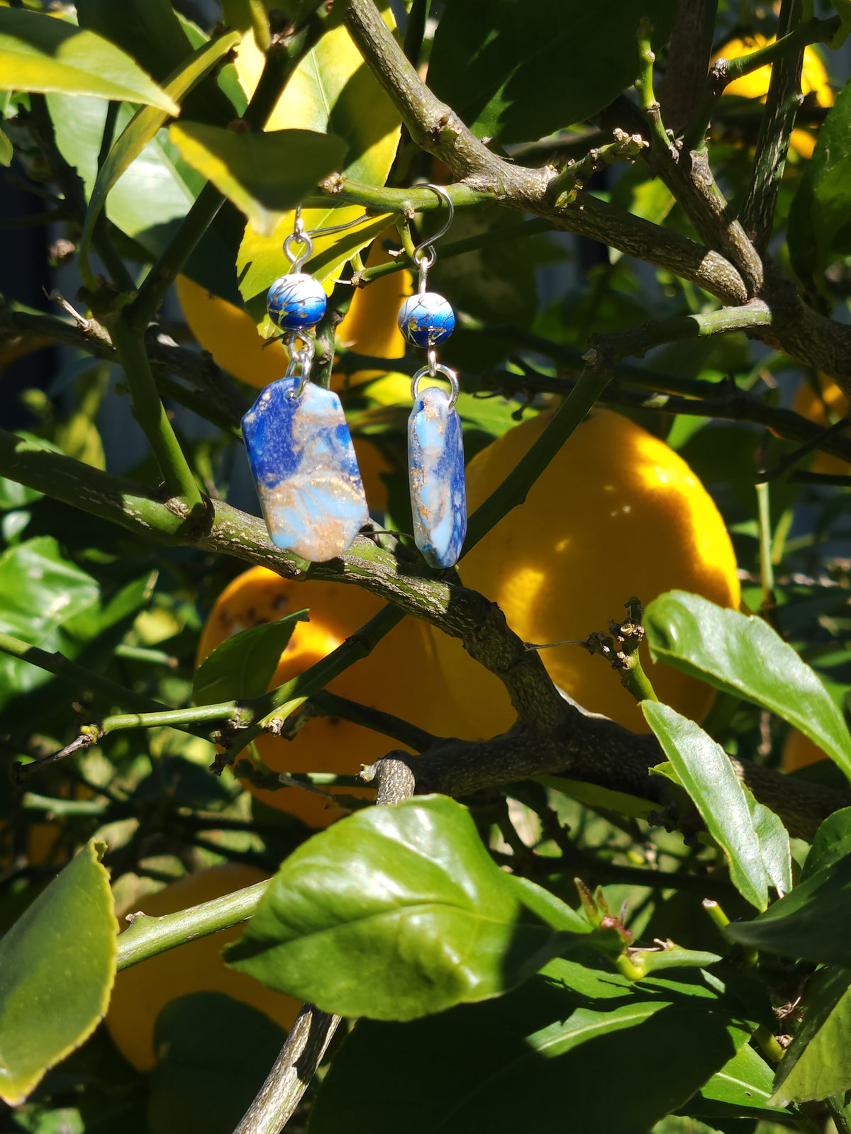 Lapis Vein Arabesque Drops
