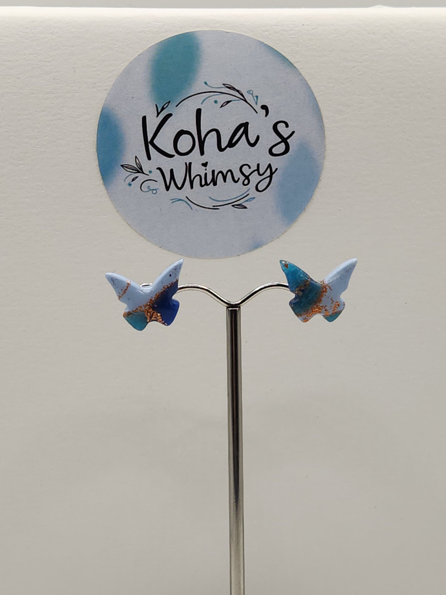 Ocean Vibes Small Butterfly Stud Earrings