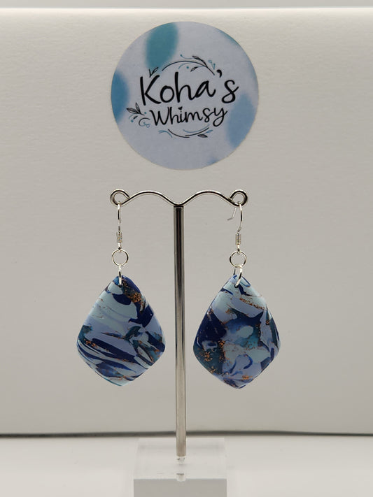 Ocean Vibes Large Drop Diamond Dangle Earrings