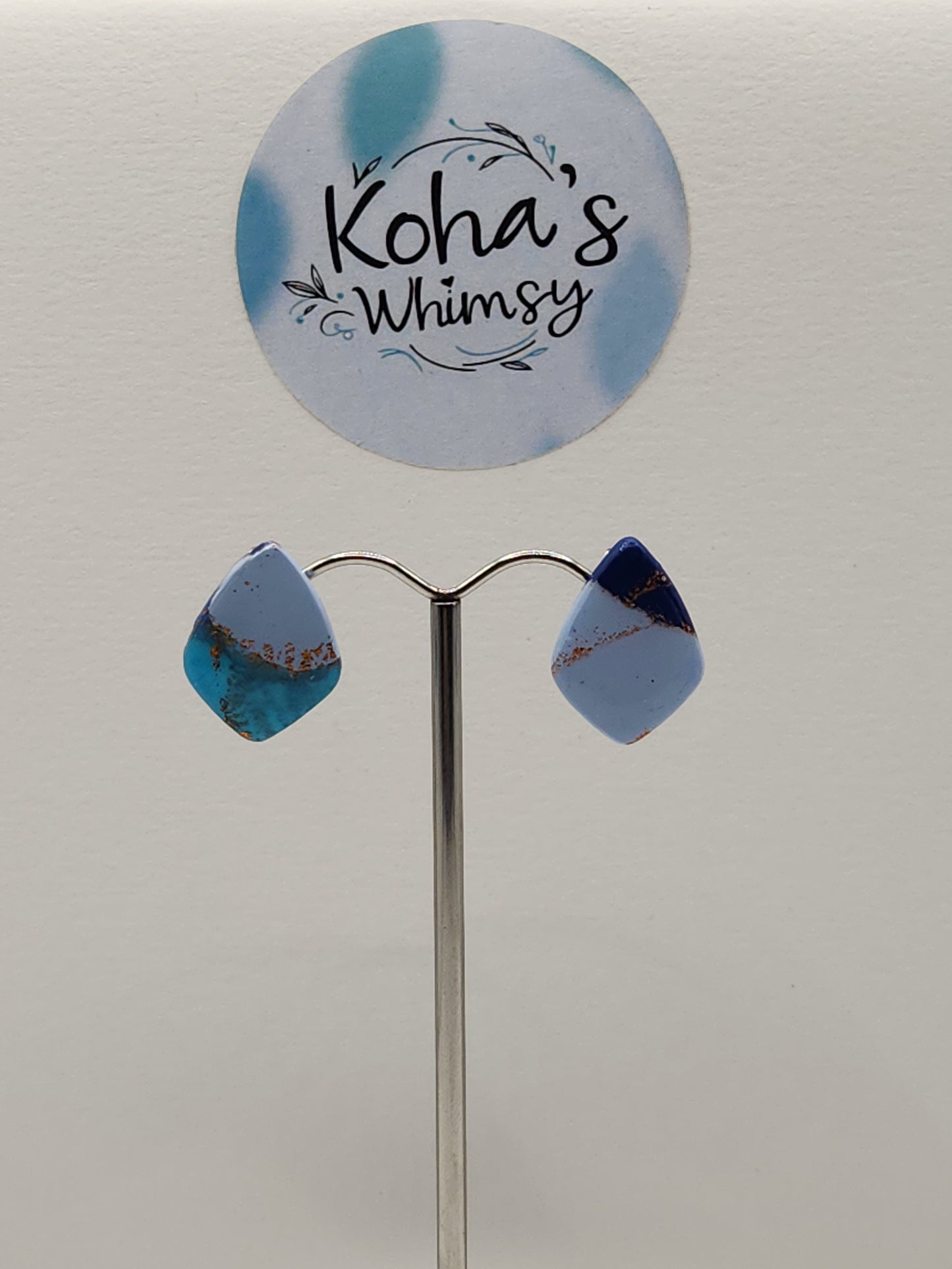 Ocean Vibes Small Drop Diamond Stud Earrings