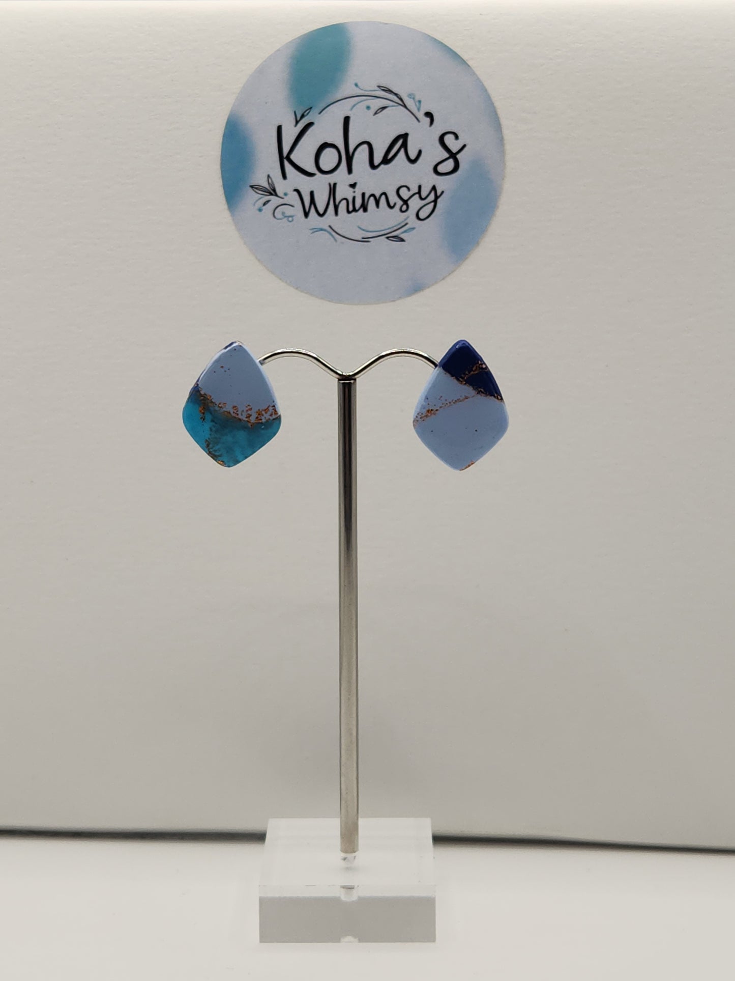 Ocean Vibes Small Drop Diamond Stud Earrings