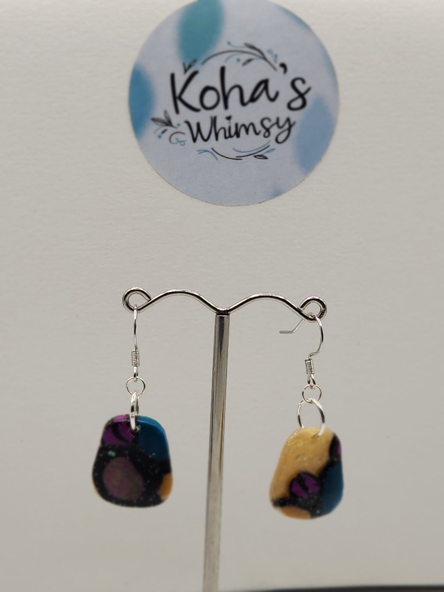 Rainbow Fish Arch Pendant & Upside-down Quadrangle Set