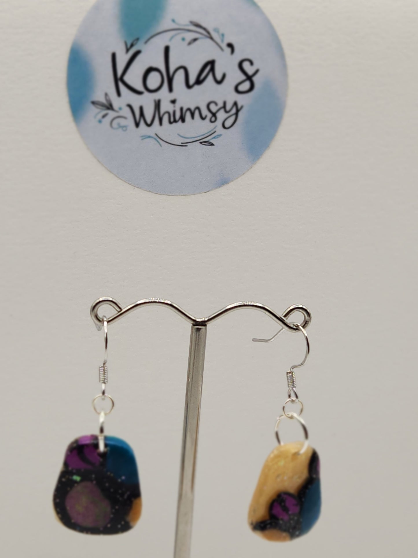 Rainbow Fish Arch Pendant & Upside-down Quadrangle Set